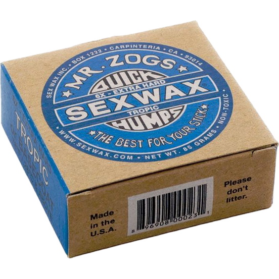 2026 Sex Wax Quick Humps Tropic Surf Wax Swwqh - Blå